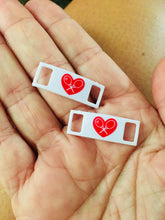 Load image into Gallery viewer, Shoelace Pendant for Tennis Shoes - I LOVE MY DOUBLES PARTNER!!!
