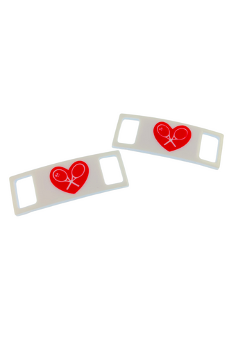 Shoelace Pendant for Tennis Shoes - I LOVE MY DOUBLES PARTNER!!!
