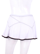 Load image into Gallery viewer, Triangle Skirt White with Black Trim
