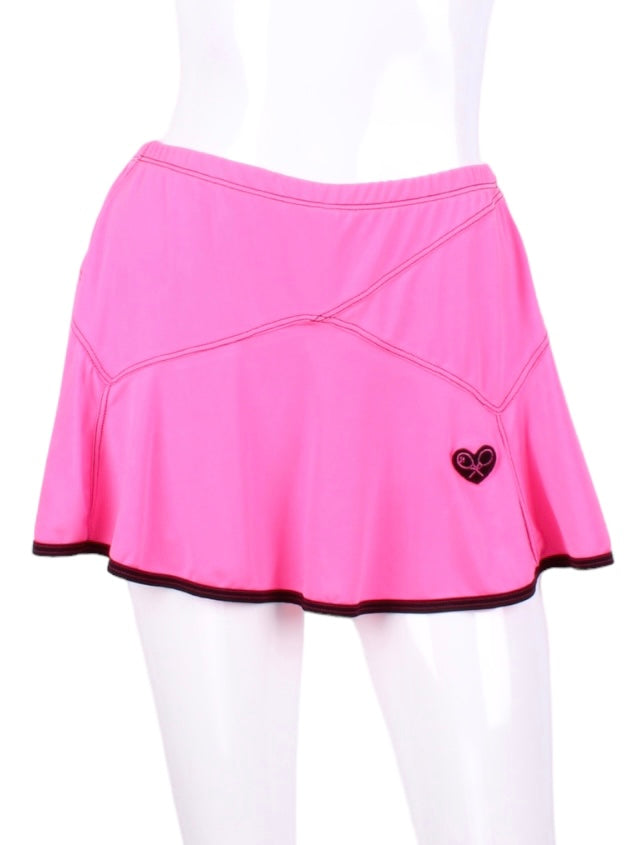 Triangle Pink Skirt with Black Trim