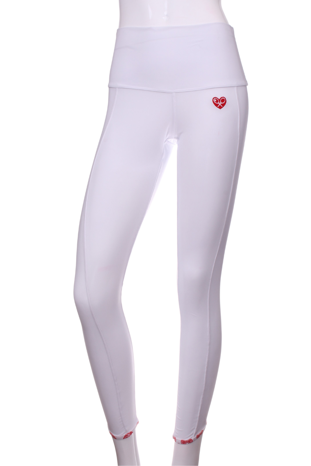 White Leg Lengthening Leggings with White Sides - I LOVE MY DOUBLES PARTNER!!!