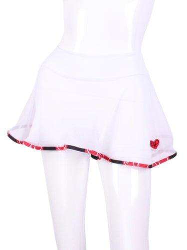This gorgeous mini heart on off white MESH LOVE 