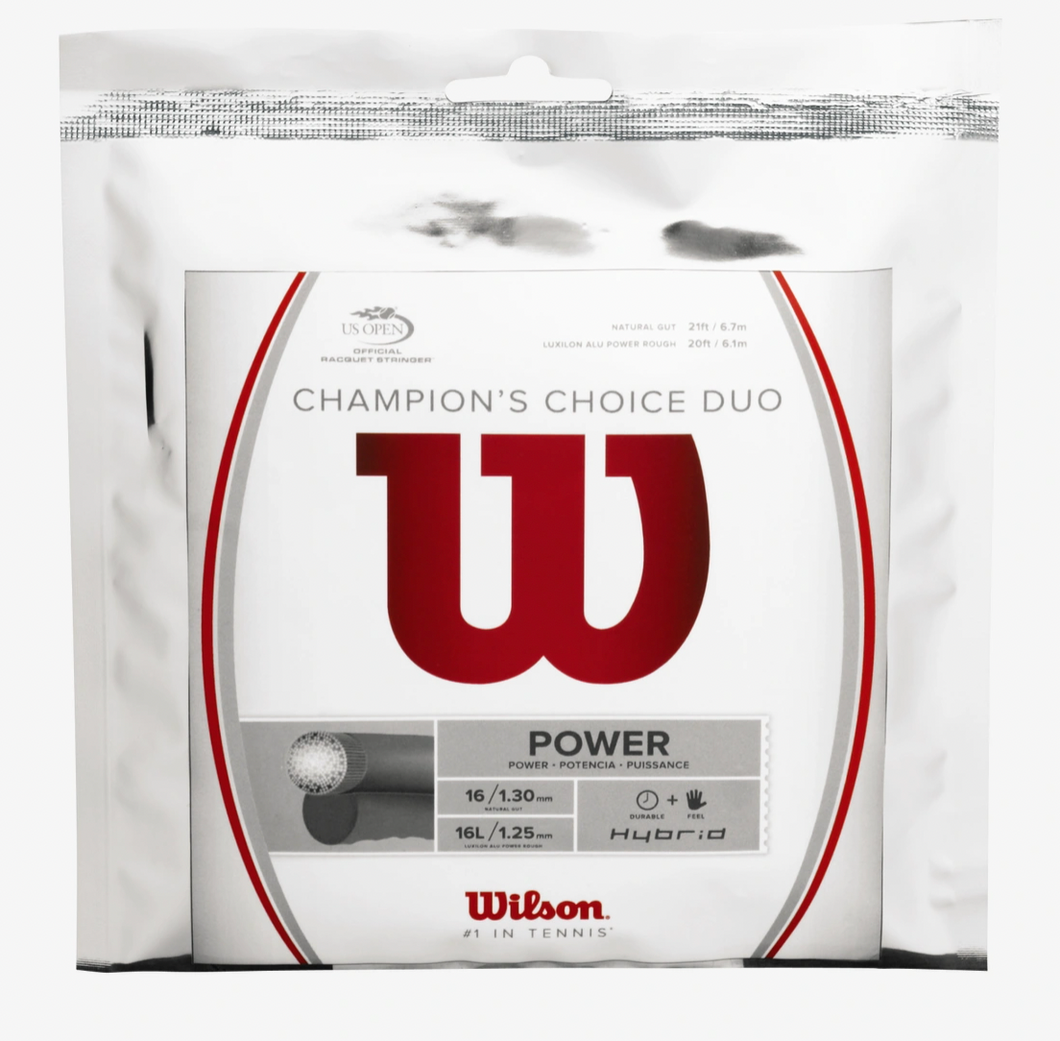 Wilson Champion's Choice Duo Tennis String - I LOVE MY DOUBLES PARTNER!!!