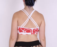 Load image into Gallery viewer, Heart on White LOVE “U” Bra - I LOVE MY DOUBLES PARTNER!!!
