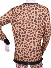 Load image into Gallery viewer, Leopard Long Sleeve Very Vee - I LOVE MY DOUBLES PARTNER!!!
