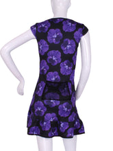 Load image into Gallery viewer, Purple Pansy Monroe Tennis Dress - I LOVE MY DOUBLES PARTNER!!!
