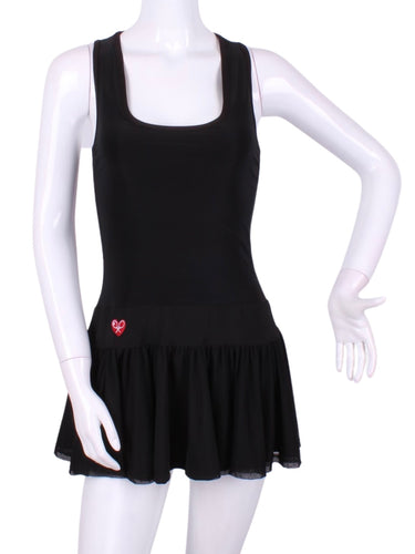 Mesh on Black Sandra Dee Tennis Dress - I LOVE MY DOUBLES PARTNER!!!
