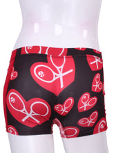 Load image into Gallery viewer, Red Hearts LOVE Shorties - I LOVE MY DOUBLES PARTNER!!!
