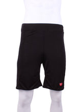 Load image into Gallery viewer, This is our limited edition Short Men’s Shorts Black.  This piece has a silky and soft fabric.   We make these in very small quantities - by design.  Unique.  Luxurious.  Comfortable.  Cool.  Fun.
