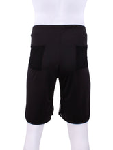 Load image into Gallery viewer, This is our limited edition Short Men’s Shorts Black.  This piece has a silky and soft fabric.   We make these in very small quantities - by design.  Unique.  Luxurious.  Comfortable.  Cool.  Fun.
